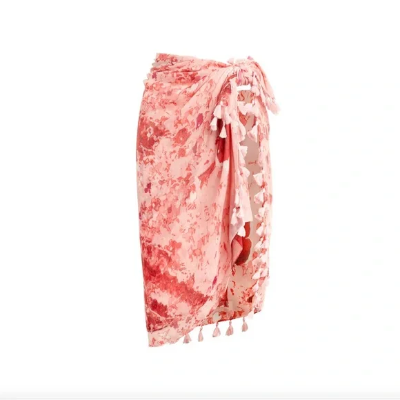 Peter Som Dream Floral Sarong in Rose Quartz - Picture 2 of 6